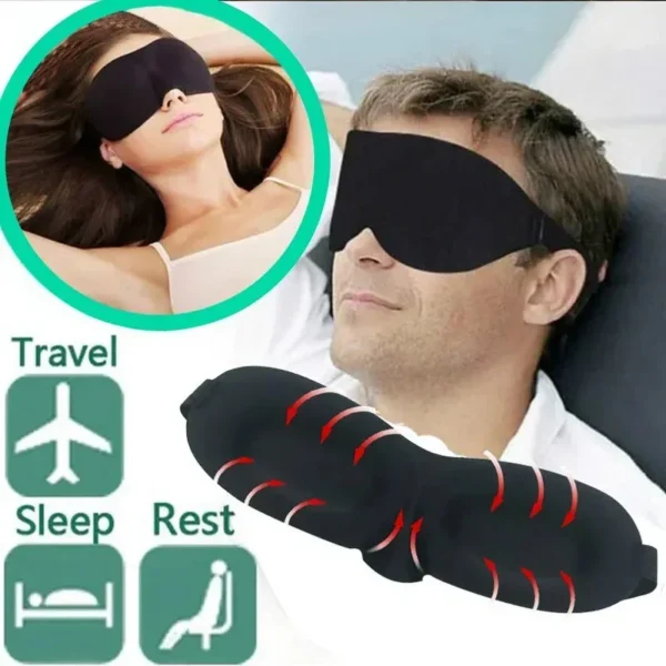 3D Contoured Sleep Mask for Men and Women